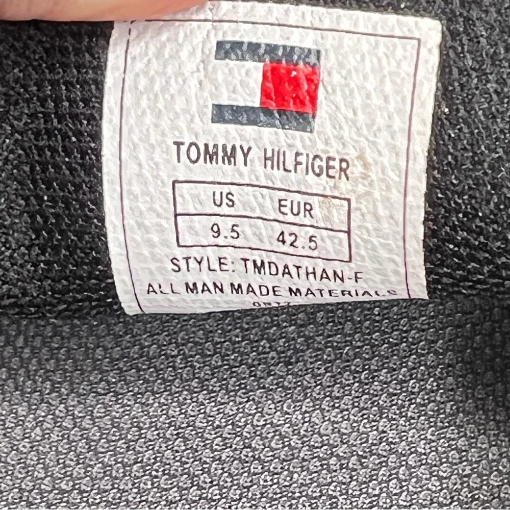Tommy Hilfiger Men’s Dathan Black Vegan Leather Driving Slip On Loafers …
